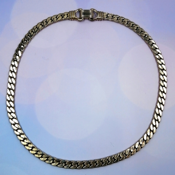 Coro Vintage 1970's Gold Chain Choker Necklace - Picture 3 of 6